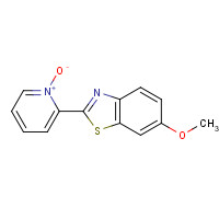 34016-51-8 6-methoxy-2-(1-oxidopyridin-1-ium-2-yl)-1,3-benzothiazole chemical structure