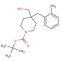 177990-54-4 tert-butyl 4-(hydroxymethyl)-4-[(2-methylphenyl)methyl]piperidine-1-carboxylate chemical structure