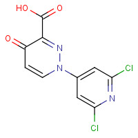 1314396-69-4 1-(2,6-dichloropyridin-4-yl)-4-oxopyridazine-3-carboxylic acid chemical structure