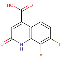 1125702-49-9 7,8-difluoro-2-oxo-1H-quinoline-4-carboxylic acid chemical structure