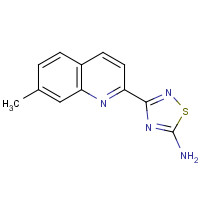 1179360-41-8 3-(7-methylquinolin-2-yl)-1,2,4-thiadiazol-5-amine chemical structure