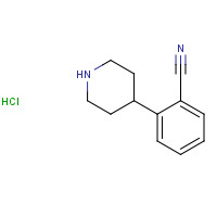 256951-73-2 2-piperidin-4-ylbenzonitrile;hydrochloride chemical structure