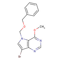 299916-62-4 7-bromo-4-methoxy-5-(phenylmethoxymethyl)pyrrolo[3,2-d]pyrimidine chemical structure