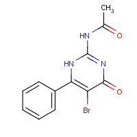 74856-68-1 N-(5-bromo-4-oxo-6-phenyl-1H-pyrimidin-2-yl)acetamide chemical structure