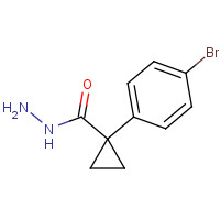 1098360-87-2 1-(4-bromophenyl)cyclopropane-1-carbohydrazide chemical structure