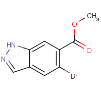 1000342-30-2 methyl 5-bromo-1H-indazole-6-carboxylate chemical structure