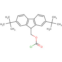 287381-46-8 (2,7-ditert-butyl-9H-fluoren-9-yl)methyl carbonochloridate chemical structure