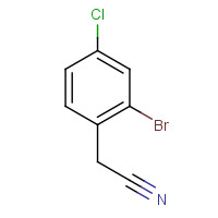 52864-54-7 2-(2-bromo-4-chlorophenyl)acetonitrile chemical structure