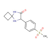 1272755-84-6 6-(4-methylsulfonylphenyl)-5,8-diazaspiro[3.4]octan-7-one chemical structure