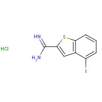 149732-36-5 4-iodo-1-benzothiophene-2-carboximidamide;hydrochloride chemical structure