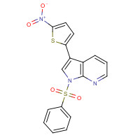 943321-45-7 1-(benzenesulfonyl)-3-(5-nitrothiophen-2-yl)pyrrolo[2,3-b]pyridine chemical structure