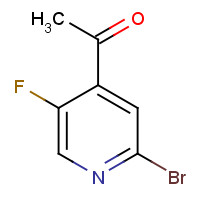 1114523-56-6 1-(2-bromo-5-fluoropyridin-4-yl)ethanone chemical structure