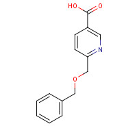 153684-75-4 6-(phenylmethoxymethyl)pyridine-3-carboxylic acid chemical structure