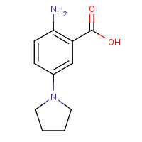 159526-21-3 2-amino-5-pyrrolidin-1-ylbenzoic acid chemical structure