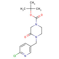 1169699-54-0 tert-butyl 4-[(6-chloropyridin-3-yl)methyl]-3-oxopiperazine-1-carboxylate chemical structure