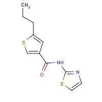 774589-95-6 5-propyl-N-(1,3-thiazol-2-yl)thiophene-3-carboxamide chemical structure