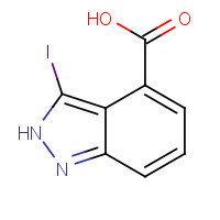 885520-80-9 3-iodo-2H-indazole-4-carboxylic acid chemical structure