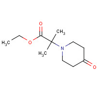 1018815-98-9 ethyl 2-methyl-2-(4-oxopiperidin-1-yl)propanoate chemical structure