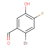 1262989-52-5 2-bromo-4-fluoro-5-hydroxybenzaldehyde chemical structure