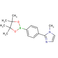 1394374-23-2 1-methyl-2-[4-(4,4,5,5-tetramethyl-1,3,2-dioxaborolan-2-yl)phenyl]imidazole chemical structure
