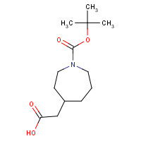 1268521-78-3 2-[1-[(2-methylpropan-2-yl)oxycarbonyl]azepan-4-yl]acetic acid chemical structure