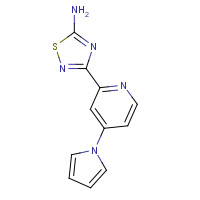 1179360-45-2 3-(4-pyrrol-1-ylpyridin-2-yl)-1,2,4-thiadiazol-5-amine chemical structure