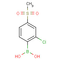 1262662-38-3 (2-chloro-4-methylsulfonylphenyl)boronic acid chemical structure