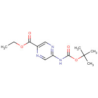 177759-80-7 ethyl 5-[(2-methylpropan-2-yl)oxycarbonylamino]pyrazine-2-carboxylate chemical structure