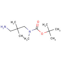1176225-54-9 tert-butyl N-(3-amino-2,2-dimethylpropyl)-N-methylcarbamate chemical structure