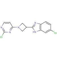 1350356-18-1 6-chloro-2-[1-(2-chloropyrimidin-4-yl)azetidin-3-yl]-1H-benzimidazole chemical structure