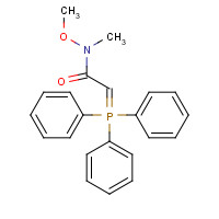 129986-67-0 N-methoxy-N-methyl-2-(triphenyl-$l^{5}-phosphanylidene)acetamide chemical structure