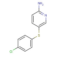 64064-93-3 5-(4-chlorophenyl)sulfanylpyridin-2-amine chemical structure