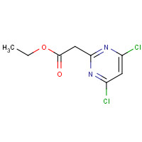 63155-10-2 ethyl 2-(4,6-dichloropyrimidin-2-yl)acetate chemical structure