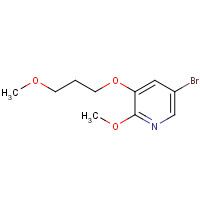 865156-71-4 5-bromo-2-methoxy-3-(3-methoxypropoxy)pyridine chemical structure