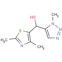 1599529-53-9 (2,4-dimethyl-1,3-thiazol-5-yl)-(3-methyltriazol-4-yl)methanol chemical structure