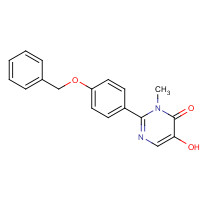 1333239-92-1 5-hydroxy-3-methyl-2-(4-phenylmethoxyphenyl)pyrimidin-4-one chemical structure