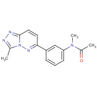 108825-65-6 N-methyl-N-[3-(3-methyl-[1,2,4]triazolo[4,3-b]pyridazin-6-yl)phenyl]acetamide chemical structure