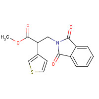 1206786-46-0 methyl 3-(1,3-dioxoisoindol-2-yl)-2-thiophen-3-ylpropanoate chemical structure