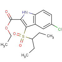 1190091-77-0 ethyl 5-chloro-3-pentan-3-ylsulfonyl-1H-indole-2-carboxylate chemical structure