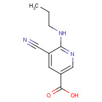 1258856-24-4 5-cyano-6-(propylamino)pyridine-3-carboxylic acid chemical structure