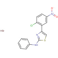 648409-23-8 4-(2-chloro-5-nitrophenyl)-N-phenyl-1,3-thiazol-2-amine;hydrobromide chemical structure