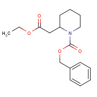 167170-23-2 benzyl 2-(2-ethoxy-2-oxoethyl)piperidine-1-carboxylate chemical structure