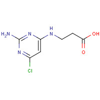 500161-36-4 3-[(2-amino-6-chloropyrimidin-4-yl)amino]propanoic acid chemical structure
