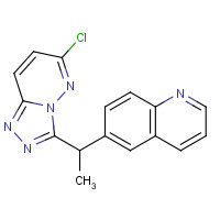 959585-31-0 6-[1-(6-chloro-[1,2,4]triazolo[4,3-b]pyridazin-3-yl)ethyl]quinoline chemical structure