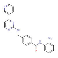 726169-73-9 N-(2-aminophenyl)-4-[[(4-pyridin-3-ylpyrimidin-2-yl)amino]methyl]benzamide chemical structure
