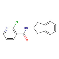 450349-68-5 2-chloro-N-(2,3-dihydro-1H-inden-2-yl)pyridine-3-carboxamide chemical structure
