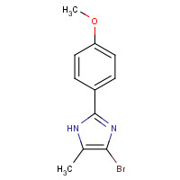 102210-84-4 4-bromo-2-(4-methoxyphenyl)-5-methyl-1H-imidazole chemical structure