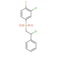244278-71-5 2-chloro-4-(2-chloro-2-phenylethyl)sulfonyl-1-fluorobenzene chemical structure