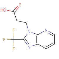 1283720-85-3 3-[2-(trifluoromethyl)imidazo[4,5-b]pyridin-3-yl]propanoic acid chemical structure