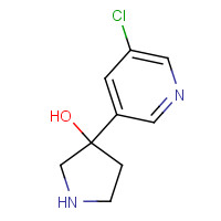 1225218-34-7 3-(5-chloropyridin-3-yl)pyrrolidin-3-ol chemical structure